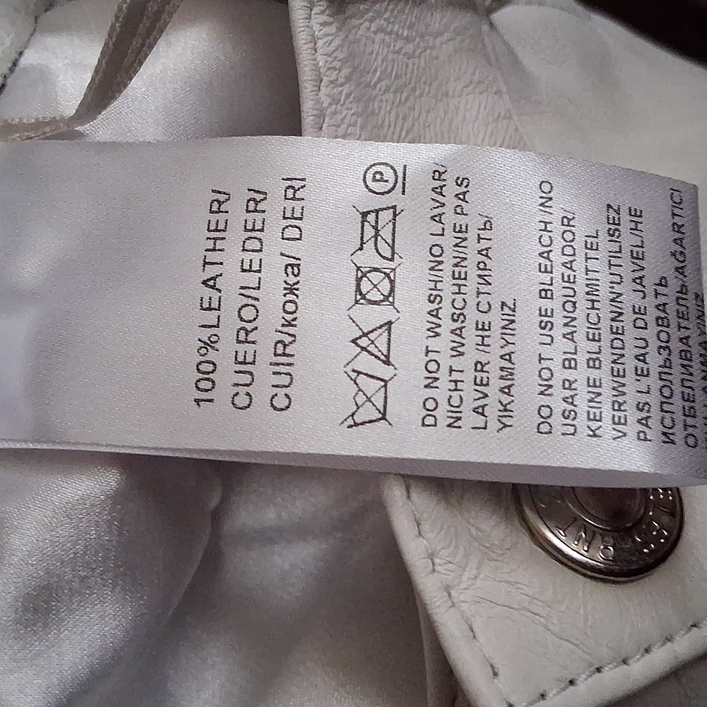 Ron Tomson Waist 30" White leather pants - Picture 12 of 12
